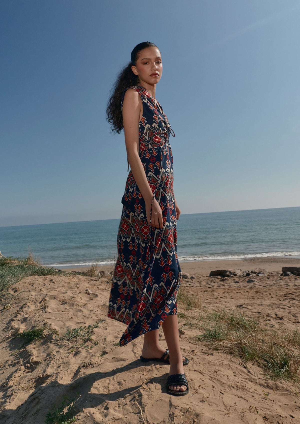 TIE BACK RODAS DRESS
