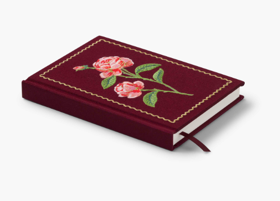 ROSES EMBROIDERED JOURNAL