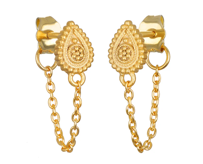 PAISLEY CHAIN EARRING