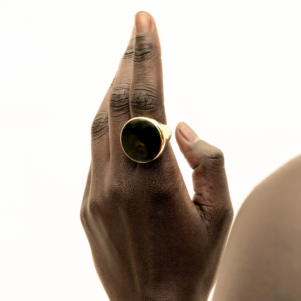 WAZI HORN STATEMENT RING