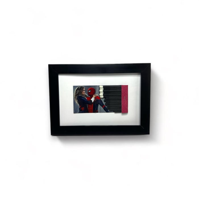 SPIDERMAN AND MJ FRAMED MATCHBOOK