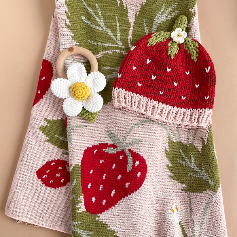 ADDIE STRAWBERRY HAT 6-24M