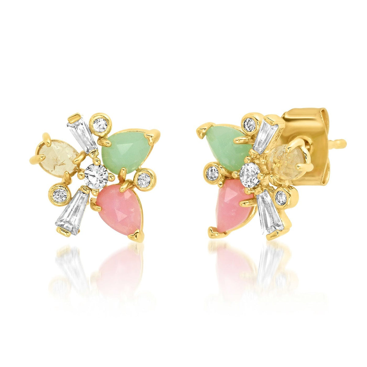 MULTI COLOR CLUSTER STUD