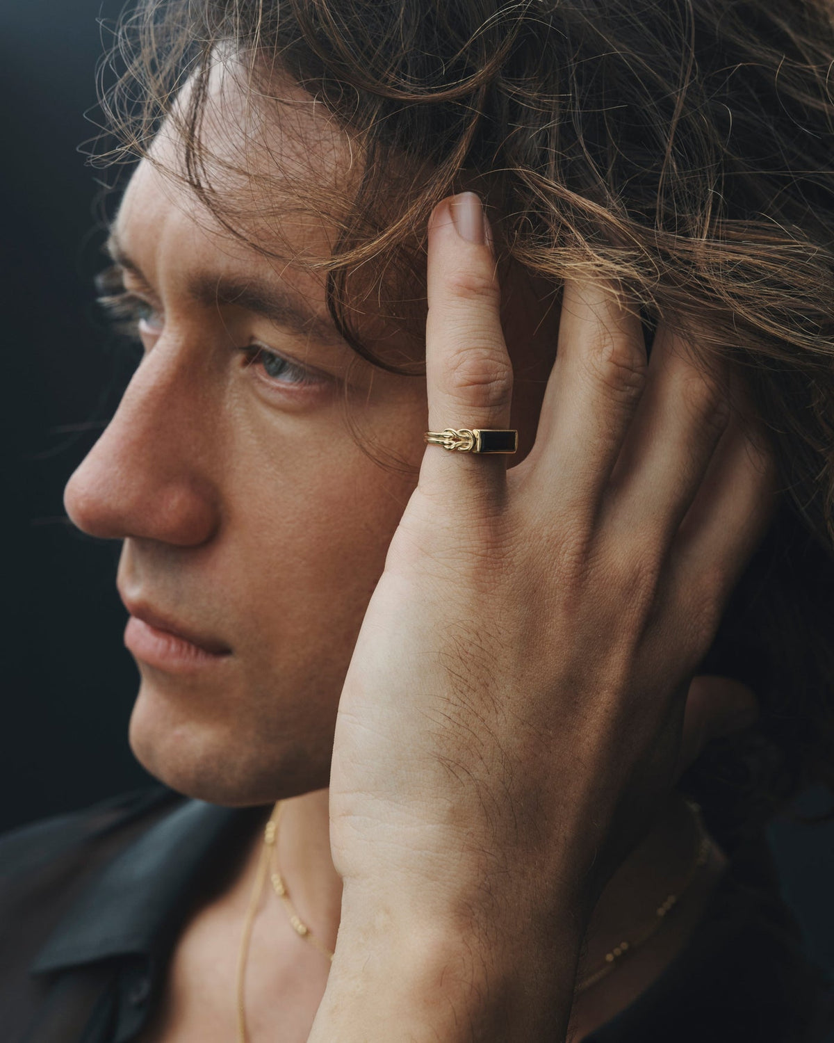 AIRLA SOLITAIRE GARNET RING