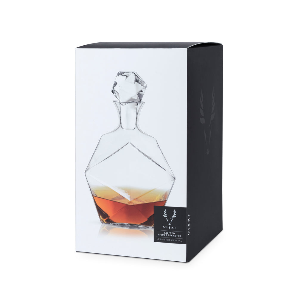 FACETED LIQUOR DECANTER