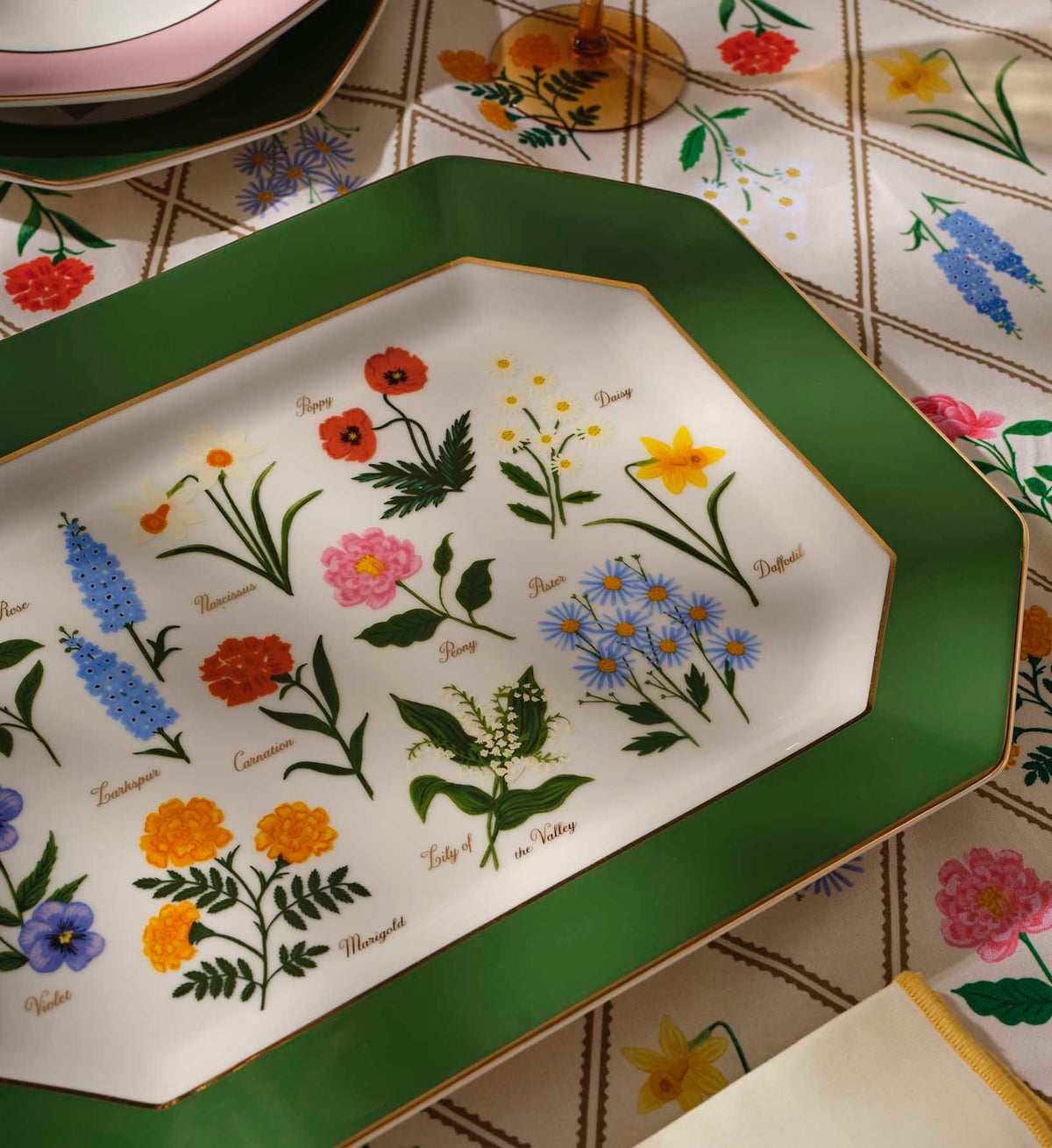 GARDEN STUDY PORCELAIN PLATTER