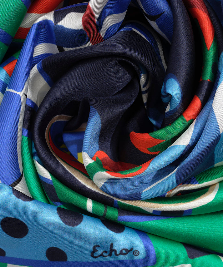 BEACH PICNIC SILK SQUARE