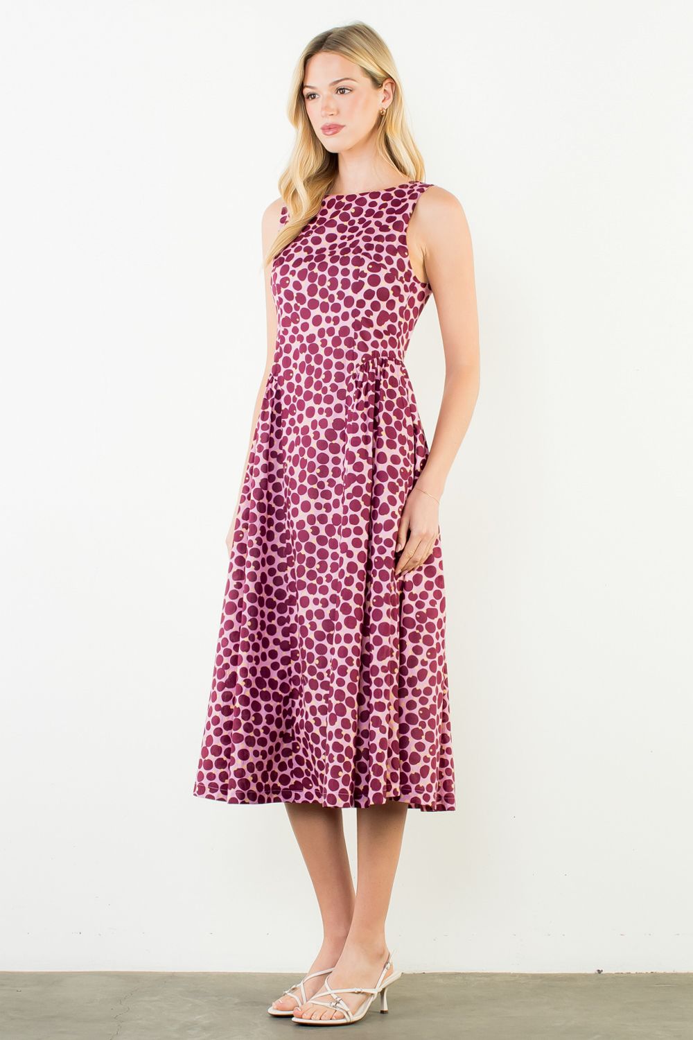 PINK POLKA DOT DRESS