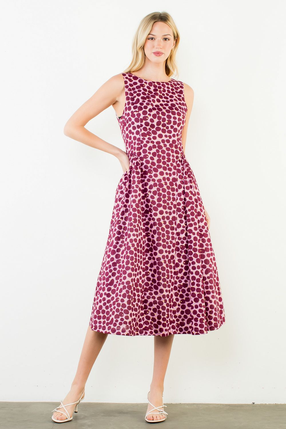 PINK POLKA DOT DRESS