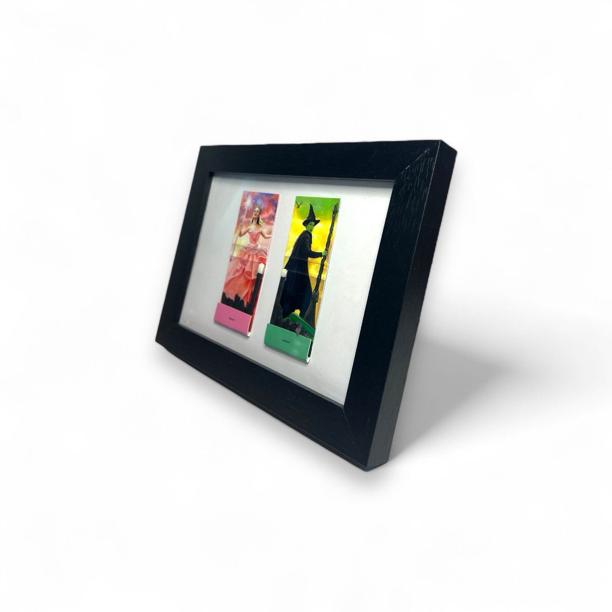 WICKED GLINDA AND ELPHABA FRAMED MATCHBOOK
