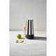 BLACK/WHITE STRIPE PITCHER W/SPOON