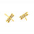 CZ DRAGONFLY POST EARRINGS