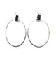 LARGE SILVER O EARRING