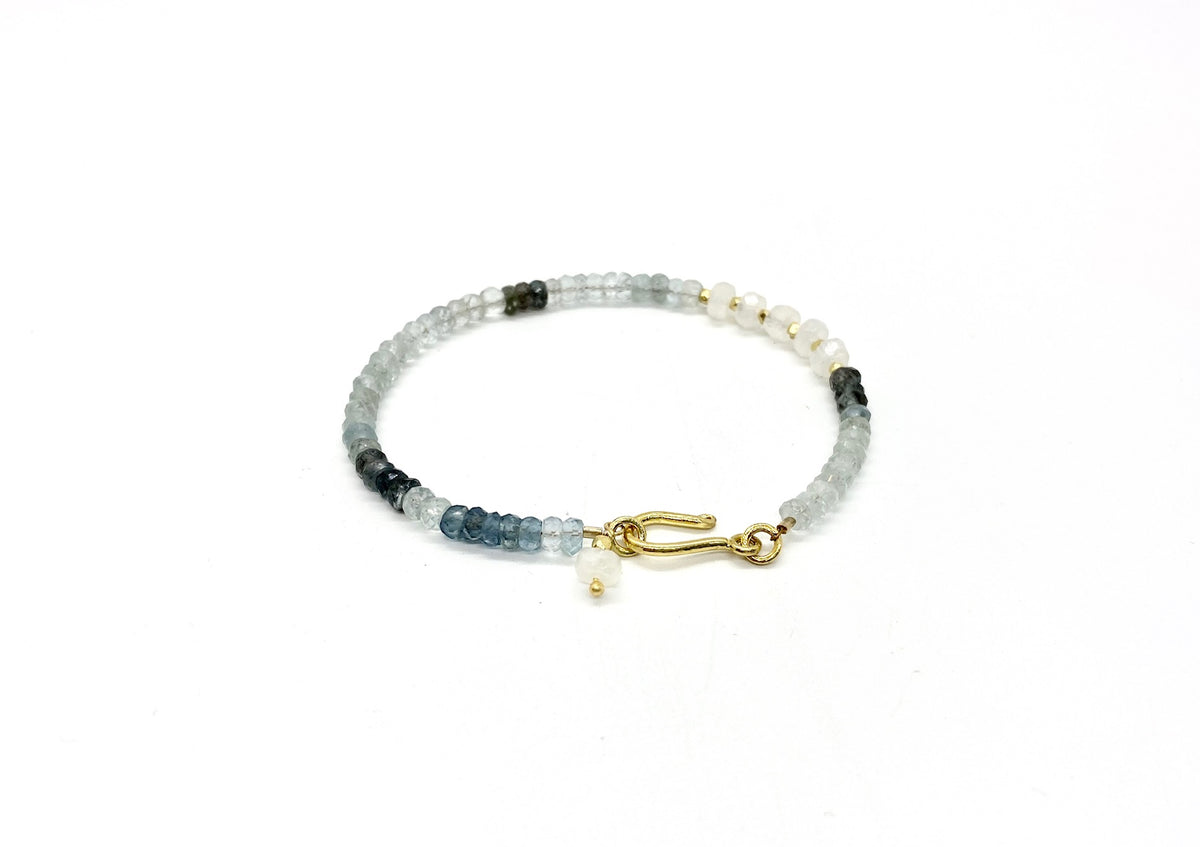 AQUAMARINE & MOONSTONE BRACELET