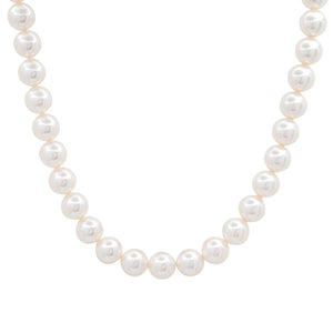 8MM PEARL NECKLACE 15.5 IN