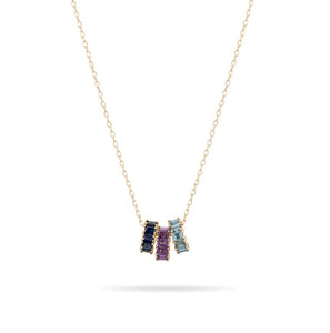 BEAD PARTY JEWEL TONE NECKLACE