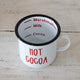 HOT COCOA ENAMEL MUG
